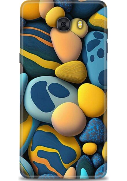 Samsung Galaxy C9 Pro Hd Baskılı Kılıf + Seramik Tam Kaplayan Ekran Koruyucu 343