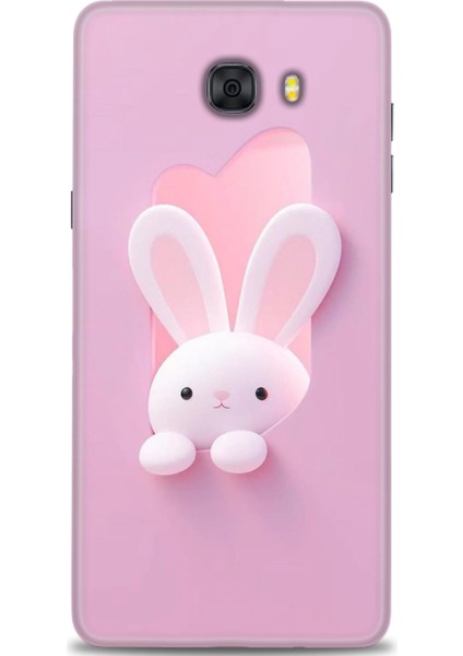 Samsung Galaxy C9 Pro Hd Baskılı Kılıf + Seramik Tam Kaplayan Ekran Koruyucu 74
