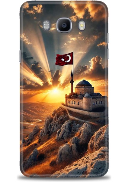 Samsung Galaxy J7 2016 Hd Baskılı Kılıf + Seramik Tam Kaplayan Ekran Koruyucu 229