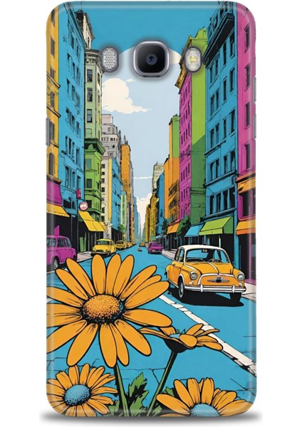 Samsung Galaxy J7 2016 Hd Baskılı Kılıf + Seramik Tam Kaplayan Ekran Koruyucu 449