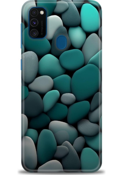 Samsung Galaxy M21 Hd Baskılı Kılıf + Seramik Tam Kaplayan Ekran Koruyucu 346