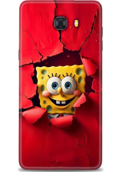 Samsung Galaxy C9 Pro Hd Baskılı Kılıf + Seramik Tam Kaplayan Ekran Koruyucu 458