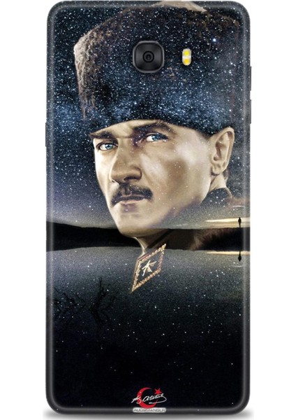 Samsung Galaxy C9 Pro Hd Baskılı Kılıf + Seramik Tam Kaplayan Ekran Koruyucu 24