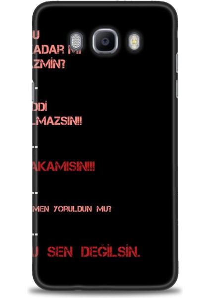 Samsung Galaxy J7 2016 Hd Baskılı Kılıf + Seramik Tam Kaplayan Ekran Koruyucu 391