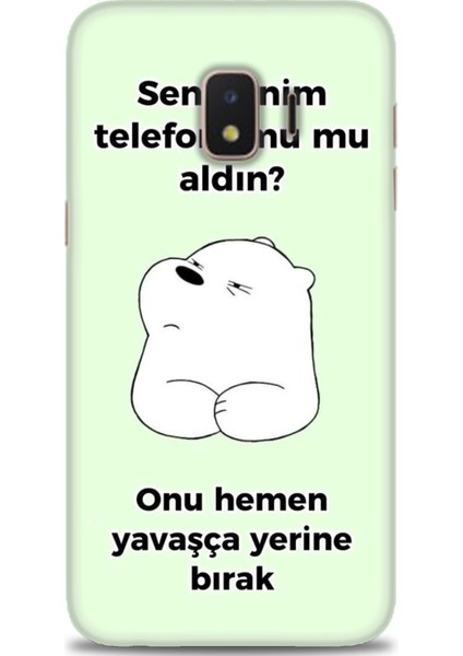 Samsung Galaxy J2 Core Hd Baskılı Kılıf + Seramik Tam Kaplayan Ekran Koruyucu 155