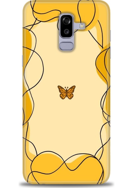 Samsung Galaxy J8 Hd Baskılı Kılıf + Seramik Tam Kaplayan Ekran Koruyucu 184