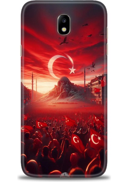 Samsung Galaxy J7 Pro Hd Baskılı Kılıf + Seramik Tam Kaplayan Ekran Koruyucu 39