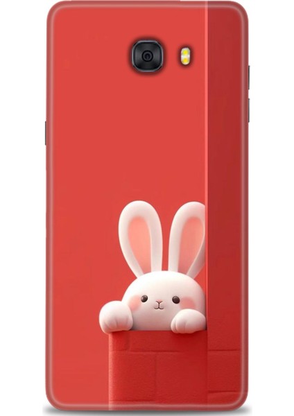 Samsung Galaxy C9 Pro Hd Baskılı Kılıf + Seramik Tam Kaplayan Ekran Koruyucu 77