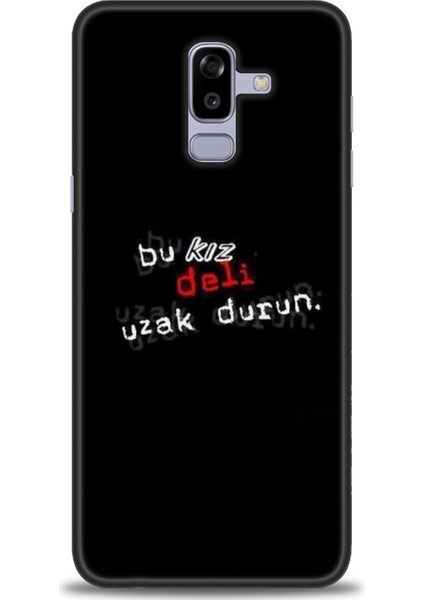 Samsung Galaxy J8 Hd Baskılı Kılıf + Seramik Tam Kaplayan Ekran Koruyucu 398