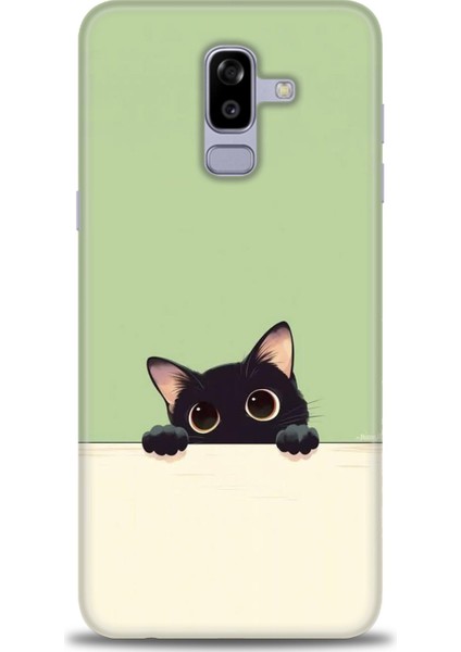 Samsung Galaxy J8 Hd Baskılı Kılıf + Seramik Tam Kaplayan Ekran Koruyucu 68
