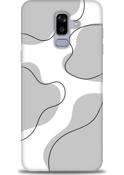 Samsung Galaxy J8 Hd Baskılı Kılıf + Seramik Tam Kaplayan Ekran Koruyucu 177