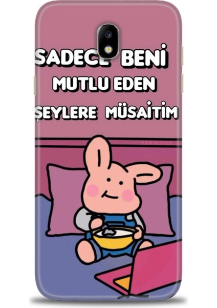 Samsung Galaxy J7 Pro Hd Baskılı Kılıf + Seramik Tam Kaplayan Ekran Koruyucu 166