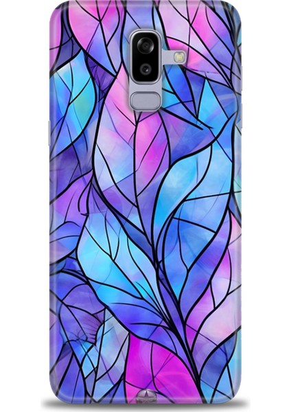 Samsung Galaxy J8 Hd Baskılı Kılıf + Seramik Tam Kaplayan Ekran Koruyucu 340