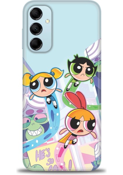 Samsung Galaxy M14 5g Hd Baskılı Kılıf + Seramik Tam Kaplayan Ekran Koruyucu 124