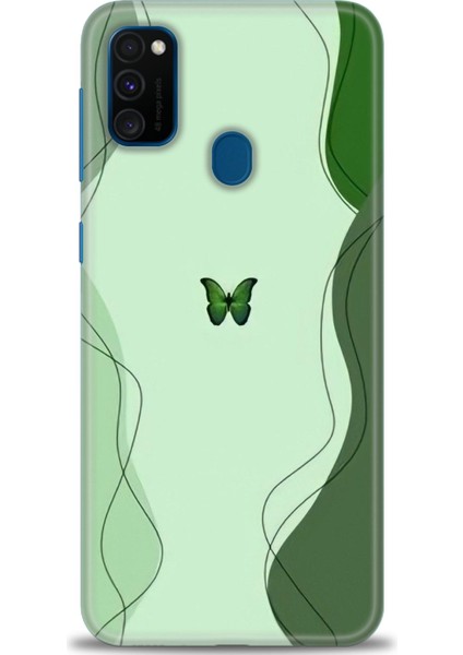 Samsung Galaxy M21 Hd Baskılı Kılıf + Seramik Tam Kaplayan Ekran Koruyucu 187