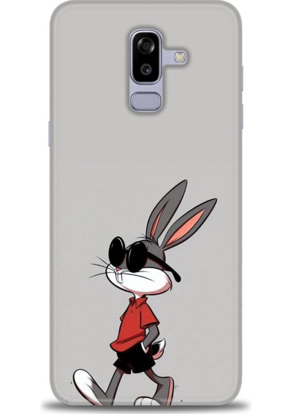 Samsung Galaxy J8 Hd Baskılı Kılıf + Seramik Tam Kaplayan Ekran Koruyucu 403