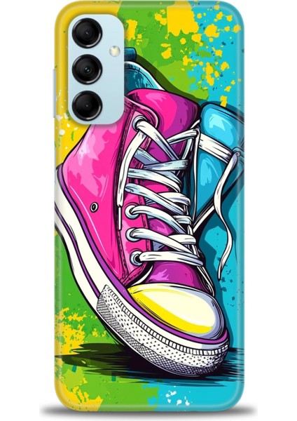 Samsung Galaxy M14 5g Hd Baskılı Kılıf + Seramik Tam Kaplayan Ekran Koruyucu 441