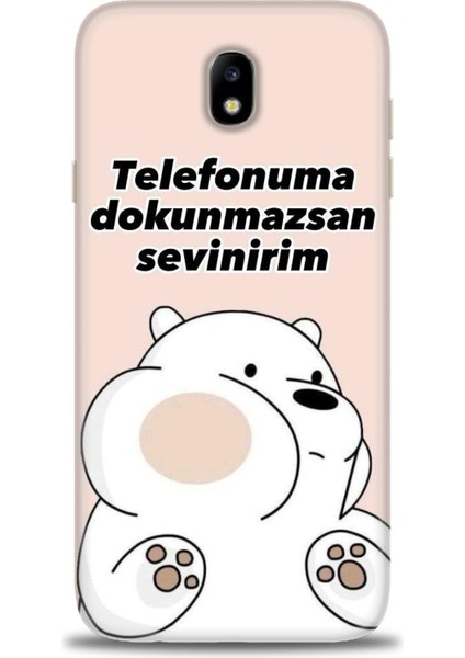 Samsung Galaxy J7 Pro Hd Baskılı Kılıf + Seramik Tam Kaplayan Ekran Koruyucu 158