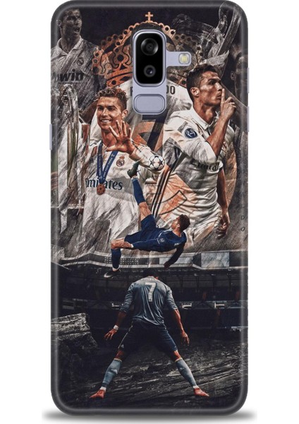 Samsung Galaxy J8 Hd Baskılı Kılıf + Seramik Tam Kaplayan Ekran Koruyucu 10