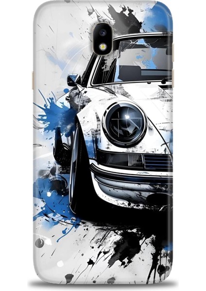 Samsung Galaxy J7 Pro Hd Baskılı Kılıf + Seramik Tam Kaplayan Ekran Koruyucu 487