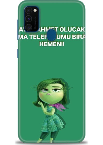Samsung Galaxy M21 Hd Baskılı Kılıf + Seramik Tam Kaplayan Ekran Koruyucu 154
