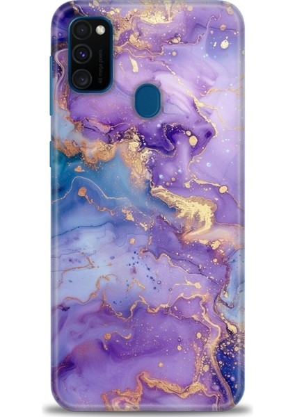 Samsung Galaxy M21 Hd Baskılı Kılıf + Seramik Tam Kaplayan Ekran Koruyucu 311