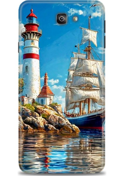 Samsung Galaxy J7 Prime Hd Baskılı Kılıf + Seramik Tam Kaplayan Ekran Koruyucu 239