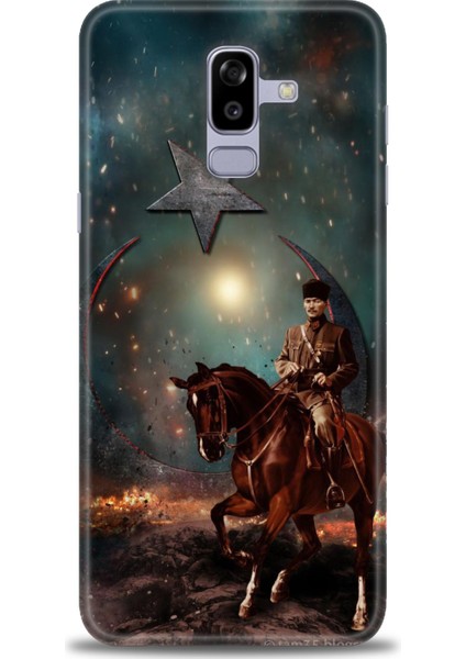 Samsung Galaxy J8 Hd Baskılı Kılıf + Seramik Tam Kaplayan Ekran Koruyucu 25