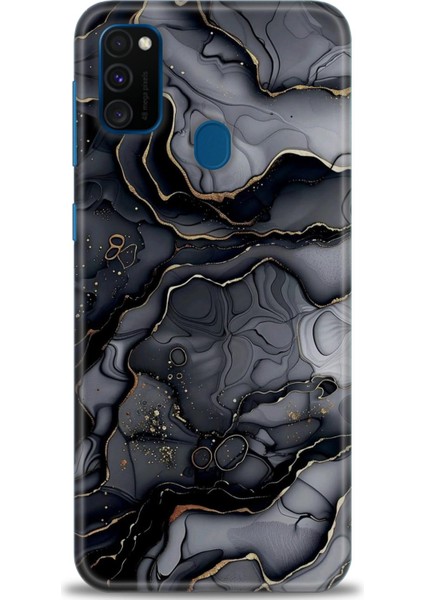 Samsung Galaxy M21 Hd Baskılı Kılıf + Seramik Tam Kaplayan Ekran Koruyucu 314