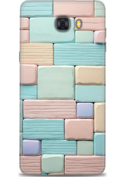 Samsung Galaxy C9 Pro Hd Baskılı Kılıf + Seramik Tam Kaplayan Ekran Koruyucu 440