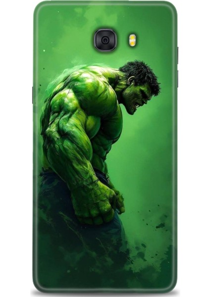 Samsung Galaxy C9 Pro Hd Baskılı Kılıf + Seramik Tam Kaplayan Ekran Koruyucu 96