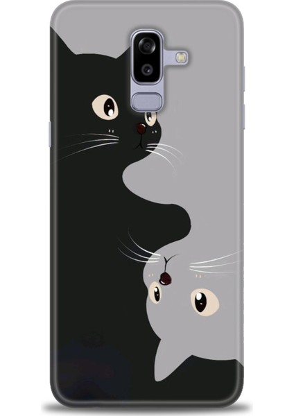 Samsung Galaxy J8 Hd Baskılı Kılıf + Seramik Tam Kaplayan Ekran Koruyucu 67