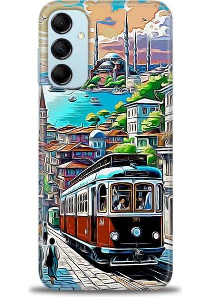 Samsung Galaxy M14 5g Hd Baskılı Kılıf + Seramik Tam Kaplayan Ekran Koruyucu 225