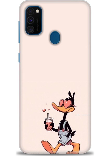 Samsung Galaxy M21 Hd Baskılı Kılıf + Seramik Tam Kaplayan Ekran Koruyucu 407