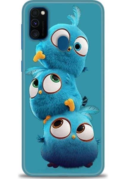 Samsung Galaxy M21 Hd Baskılı Kılıf + Seramik Tam Kaplayan Ekran Koruyucu 365