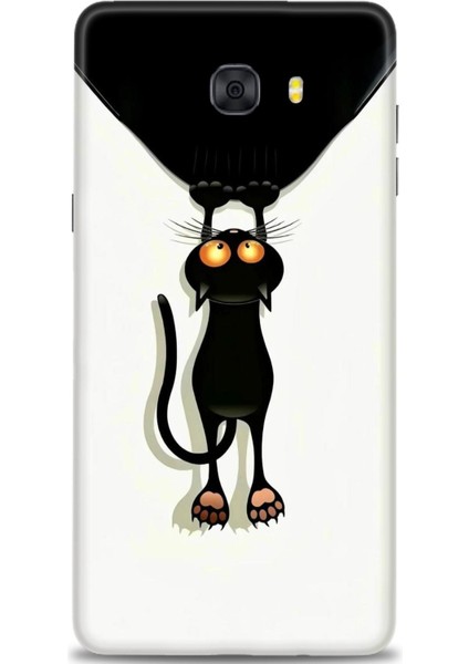 Samsung Galaxy C9 Pro Hd Baskılı Kılıf + Seramik Tam Kaplayan Ekran Koruyucu 61