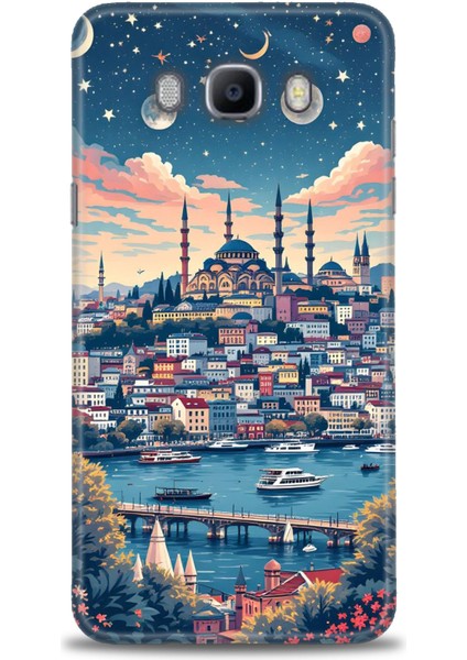 Samsung Galaxy J7 2016 Hd Baskılı Kılıf + Seramik Tam Kaplayan Ekran Koruyucu 223