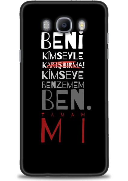 Samsung Galaxy J7 2016 Hd Baskılı Kılıf + Seramik Tam Kaplayan Ekran Koruyucu 396