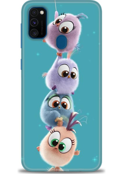 Samsung Galaxy M21 Hd Baskılı Kılıf + Seramik Tam Kaplayan Ekran Koruyucu 368