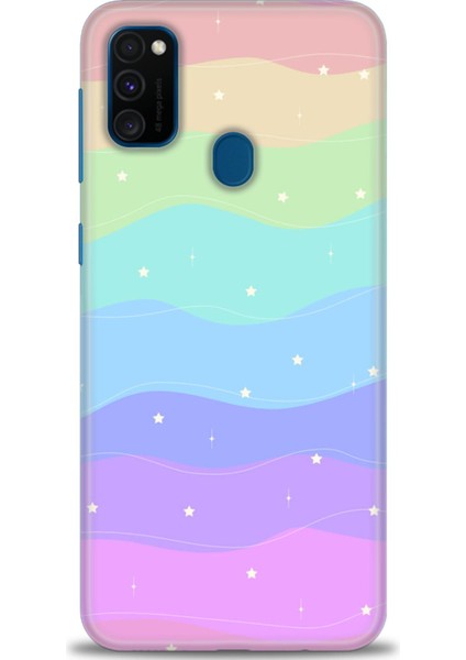 Samsung Galaxy M21 Hd Baskılı Kılıf + Seramik Tam Kaplayan Ekran Koruyucu 423