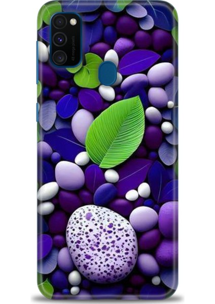 Samsung Galaxy M21 Hd Baskılı Kılıf + Seramik Tam Kaplayan Ekran Koruyucu 341