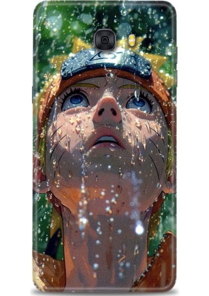 Samsung Galaxy C9 Pro Hd Baskılı Kılıf + Seramik Tam Kaplayan Ekran Koruyucu 258