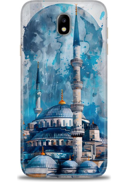 Samsung Galaxy J7 Pro Hd Baskılı Kılıf + Seramik Tam Kaplayan Ekran Koruyucu 228