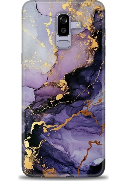 Samsung Galaxy J8 Hd Baskılı Kılıf + Seramik Tam Kaplayan Ekran Koruyucu 315
