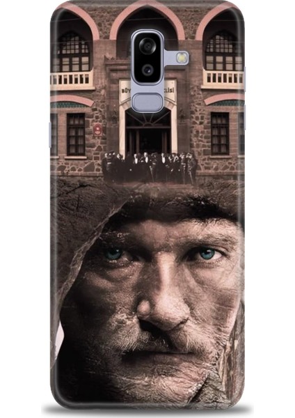 Samsung Galaxy J8 Hd Baskılı Kılıf + Seramik Tam Kaplayan Ekran Koruyucu 30