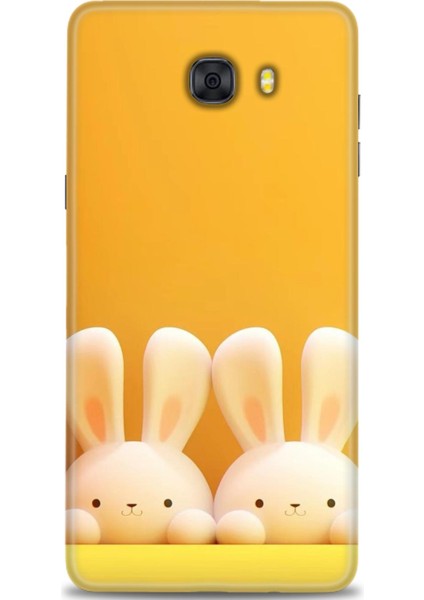 Samsung Galaxy C9 Pro Hd Baskılı Kılıf + Seramik Tam Kaplayan Ekran Koruyucu 78