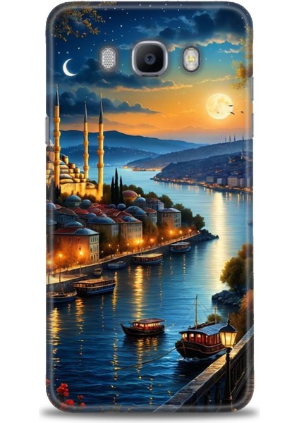 Samsung Galaxy J7 2016 Hd Baskılı Kılıf + Seramik Tam Kaplayan Ekran Koruyucu 222