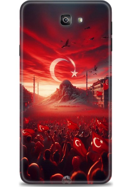 Samsung Galaxy J7 Prime Hd Baskılı Kılıf + Seramik Tam Kaplayan Ekran Koruyucu 39