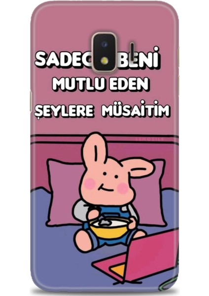 Samsung Galaxy J2 Core Hd Baskılı Kılıf + Seramik Tam Kaplayan Ekran Koruyucu 166