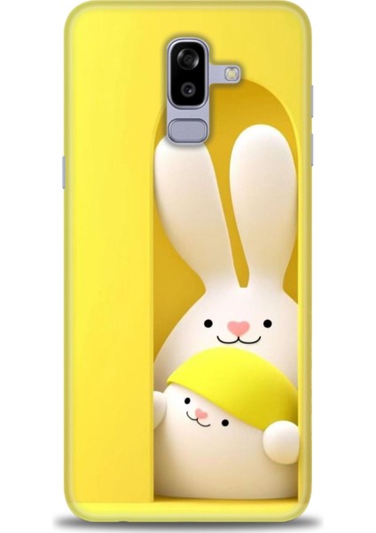 Samsung Galaxy J8 Hd Baskılı Kılıf + Seramik Tam Kaplayan Ekran Koruyucu 72